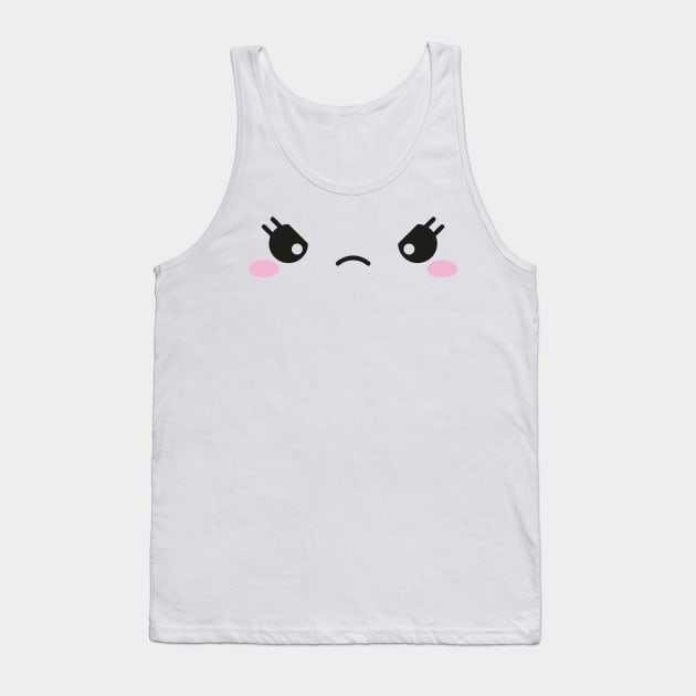 kawaii chibi anime cute face Tank Top by XYDstore